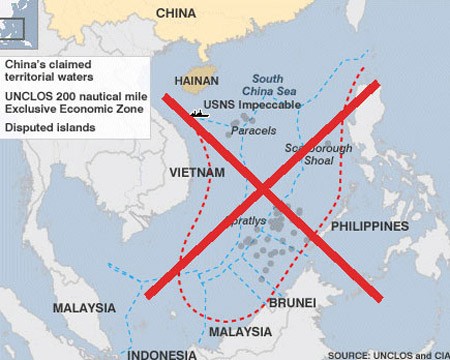 US protests China’s “9-dash line” in East Sea - ảnh 1